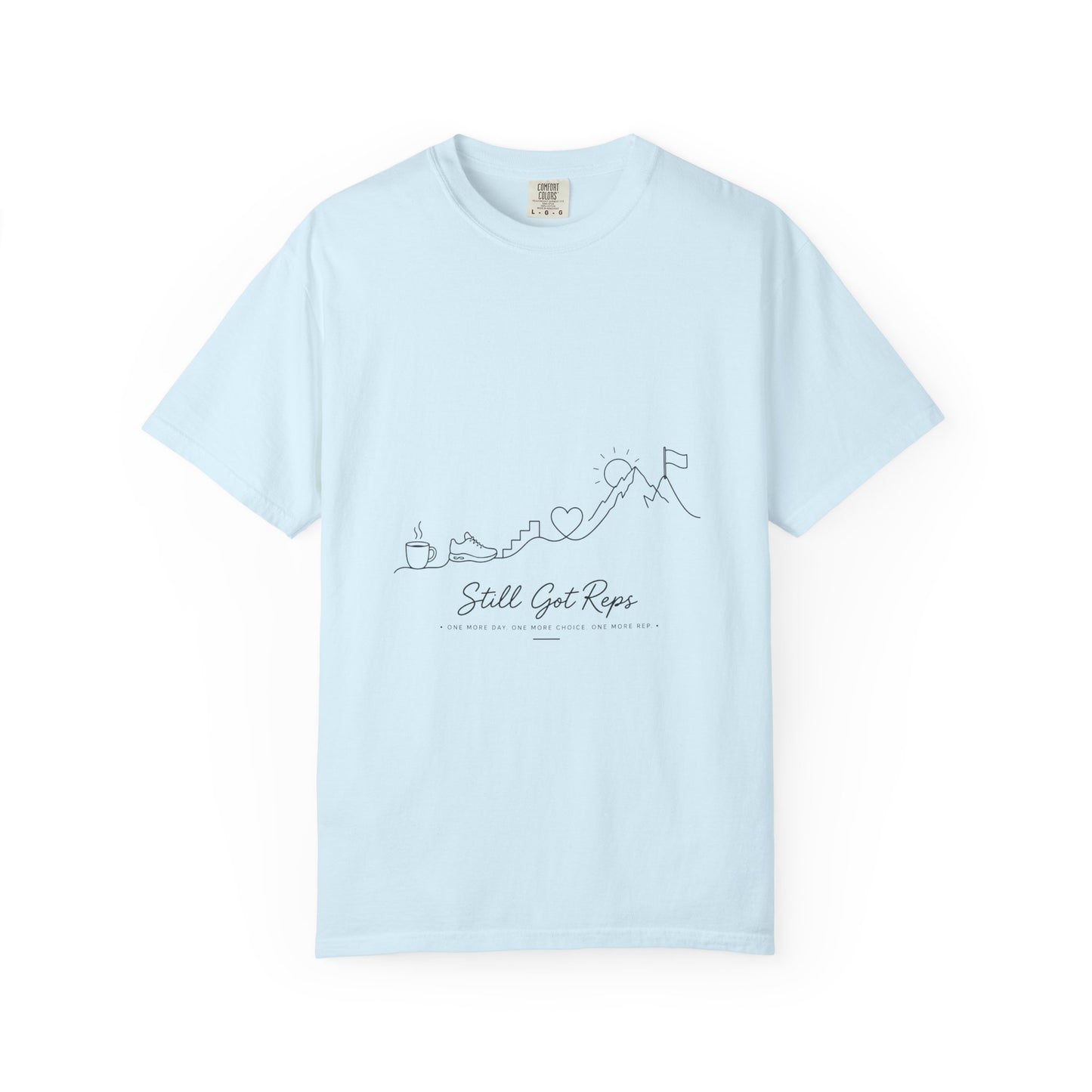 Still Got Reps T-Shirt — Minimal Line Art Fitness Tee