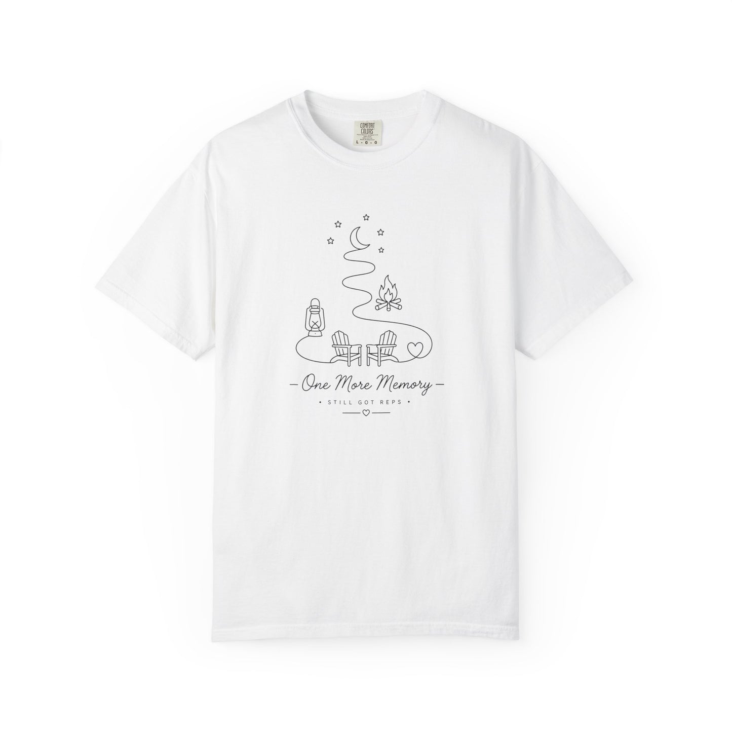 Adventure Series: One More Memory T-Shirt — Minimal Camping Night Illustration