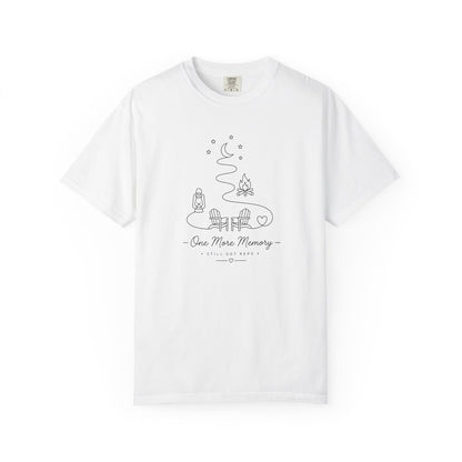 Adventure Series: One More Memory T-Shirt — Minimal Camping Night Illustration