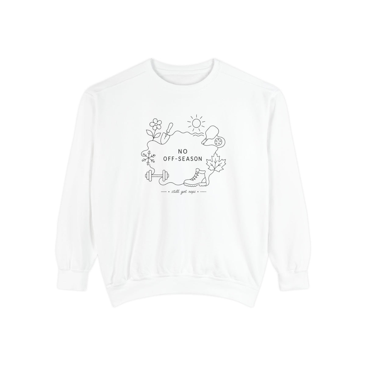 Athletic Longevity Pullover | No Off Season Graphic Sweatshirt | Active Aging Top