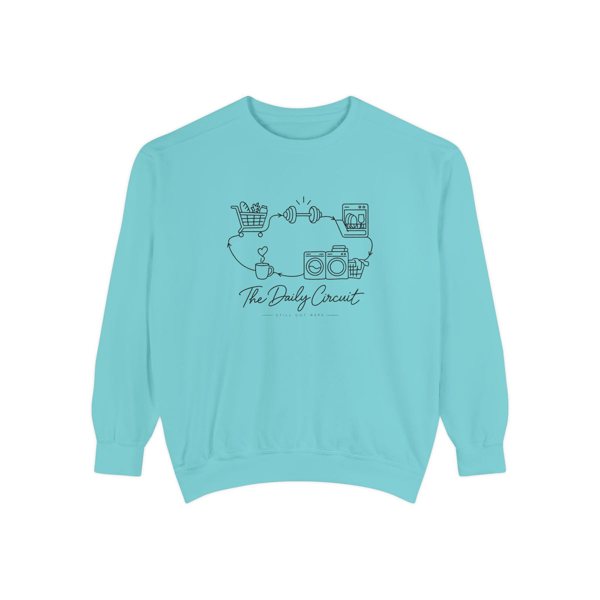 Lifestyle Wellness Pullover | The Daily Circuit Graphic Sweatshirt | Daily Habit Top