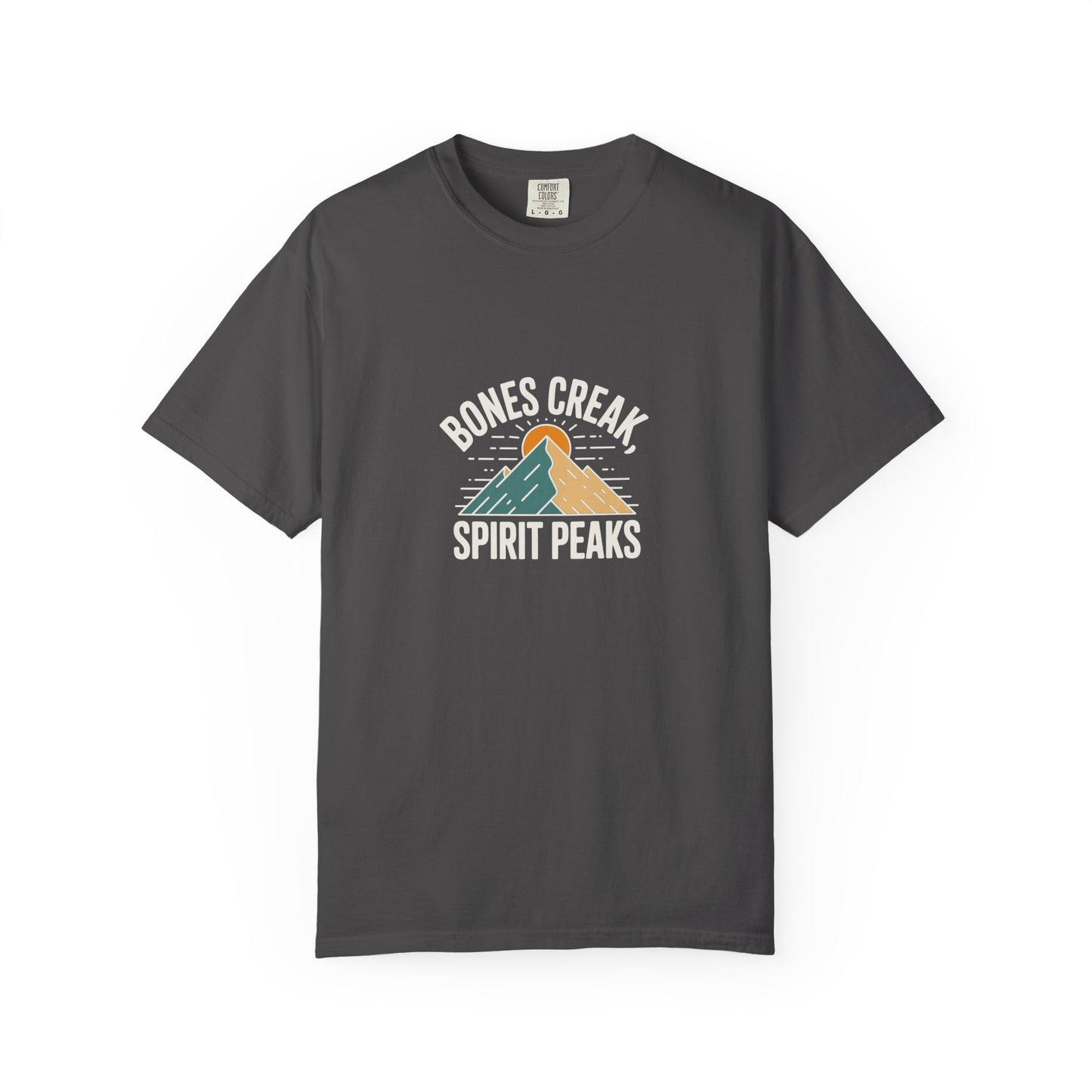 Bones Creak Spirit Peaks Mountain T-Shirt — Outdoor Adventure Graphic Tee