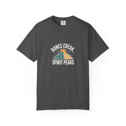 Bones Creak Spirit Peaks Mountain T-Shirt — Outdoor Adventure Graphic Tee