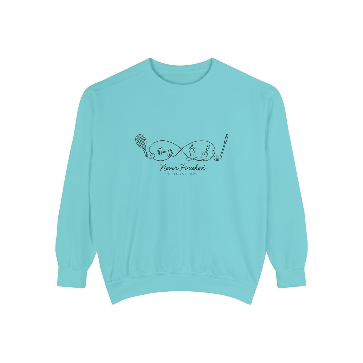 Athletic Longevity Pullover | Never Finished Graphic Sweatshirt | Active Aging Top