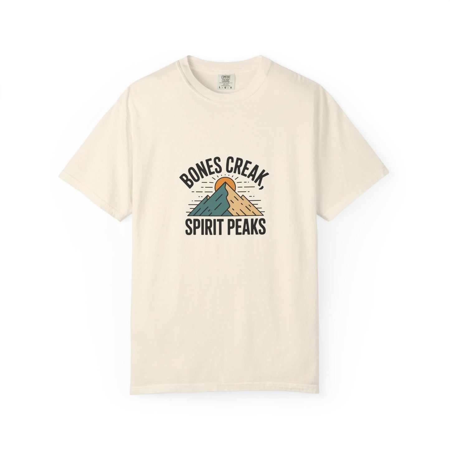 Bones Creak Spirit Peaks Mountain T-Shirt — Outdoor Adventure Graphic Tee