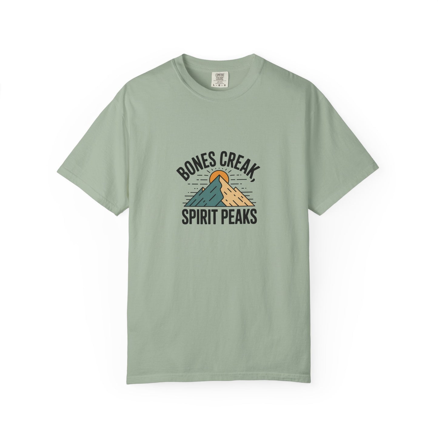 Bones Creak Spirit Peaks Mountain T-Shirt — Outdoor Adventure Graphic Tee