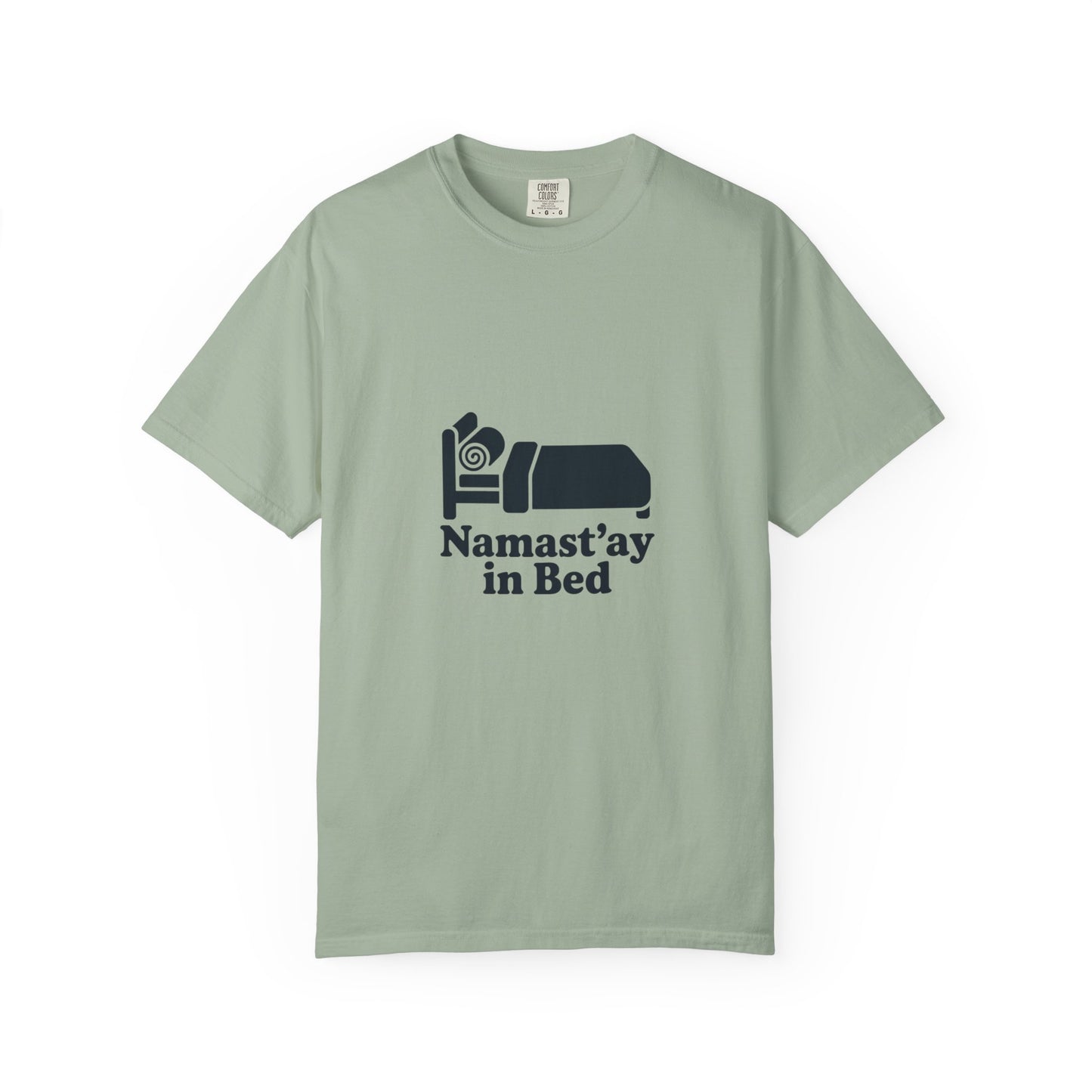 Namast'ay in Bed T-Shirt — Funny Yoga Sleep Tee
