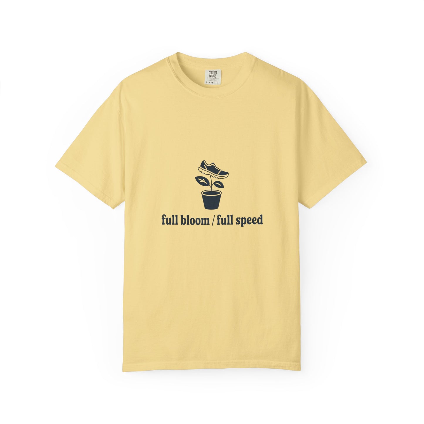 Full Bloom / Full Speed T-Shirt — Plant & Sneaker Graphic Tee