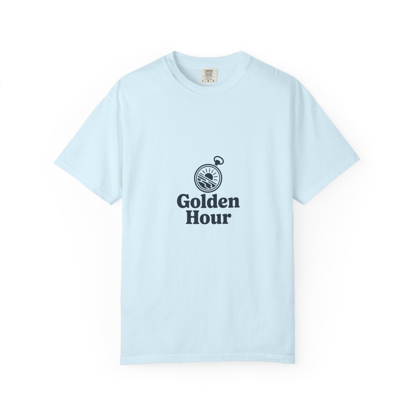 Golden Hour Pocket Tee — Minimal Vintage Pocket Watch Graphic T-Shirt