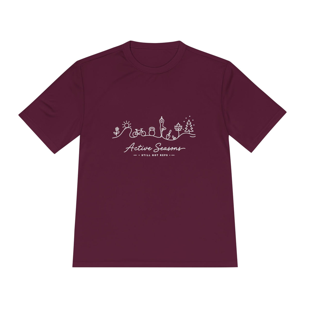 Active Seasons Line Art Dry Fit T-Shirt