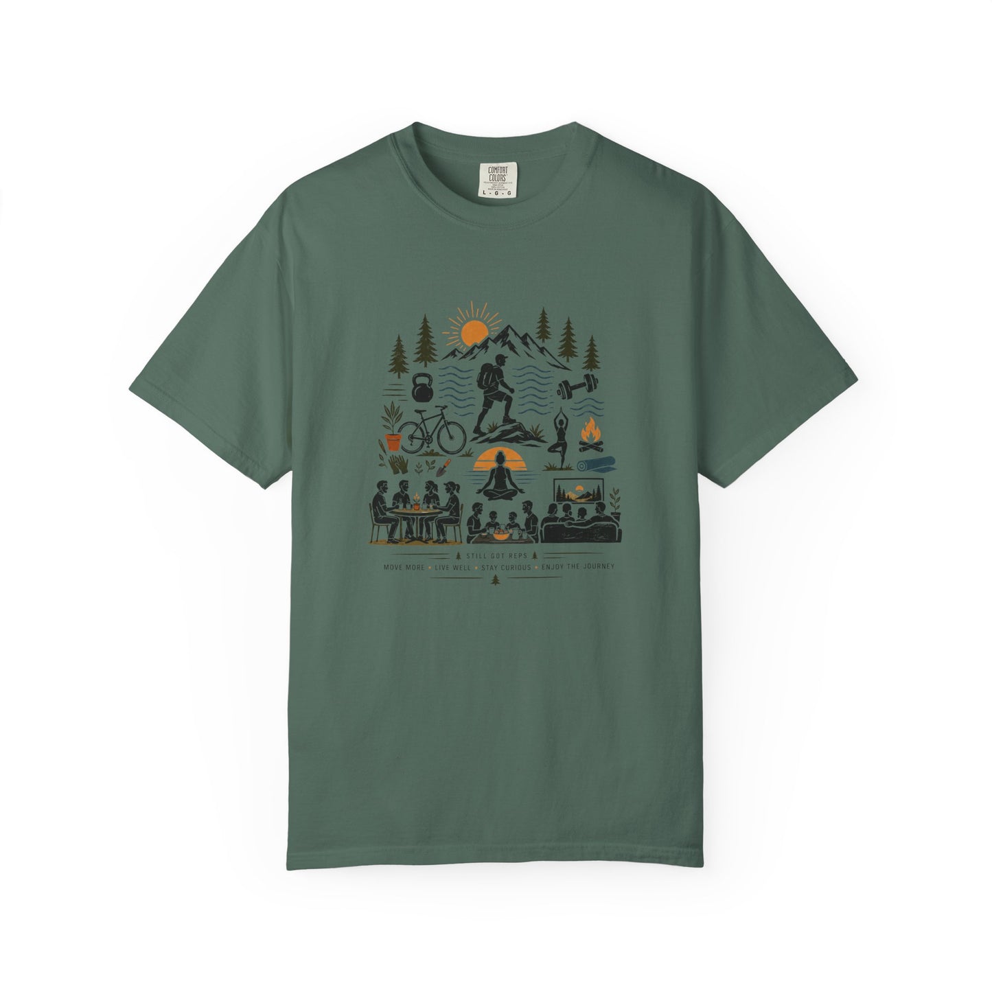 Outdoor Adventure T-Shirt — Camping, Biking & Hiking Graphic Tee