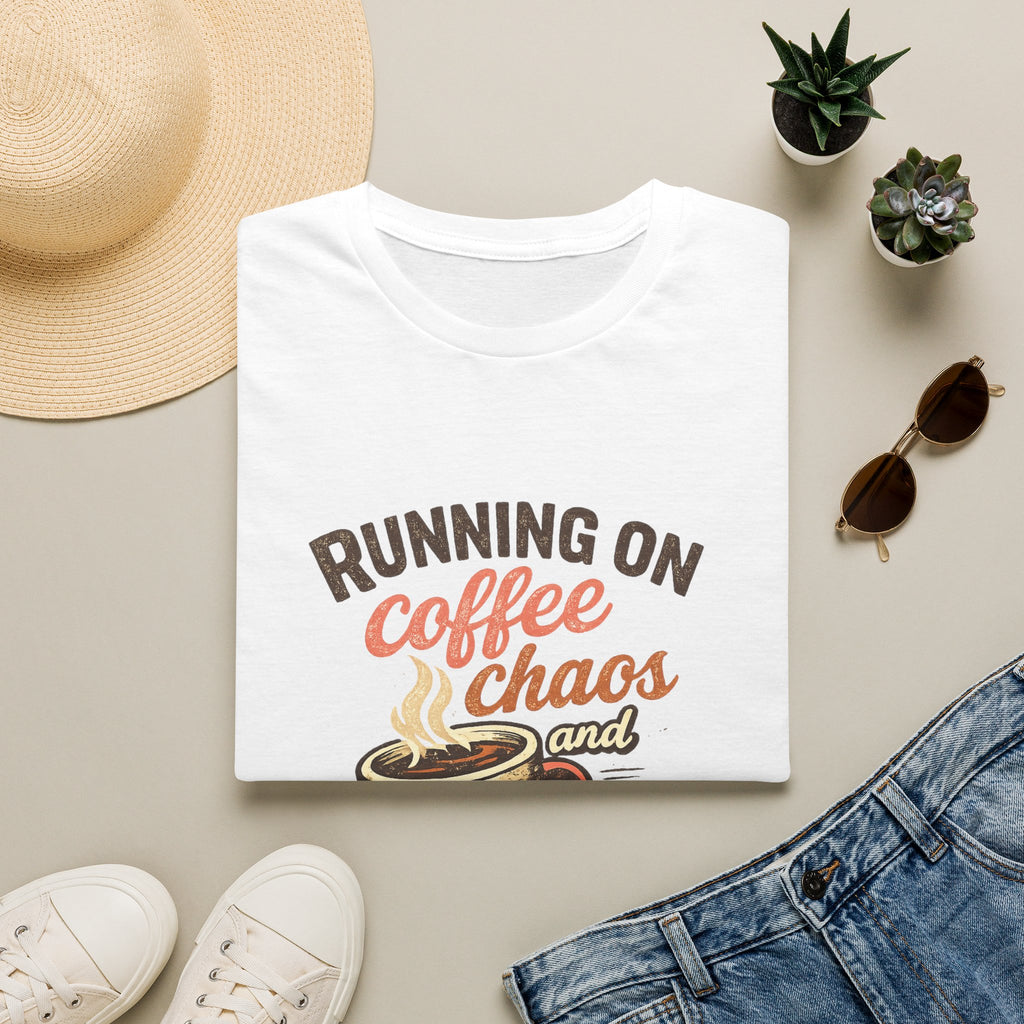 Running on Coffee, Chaos, and Cardio T-Shirt