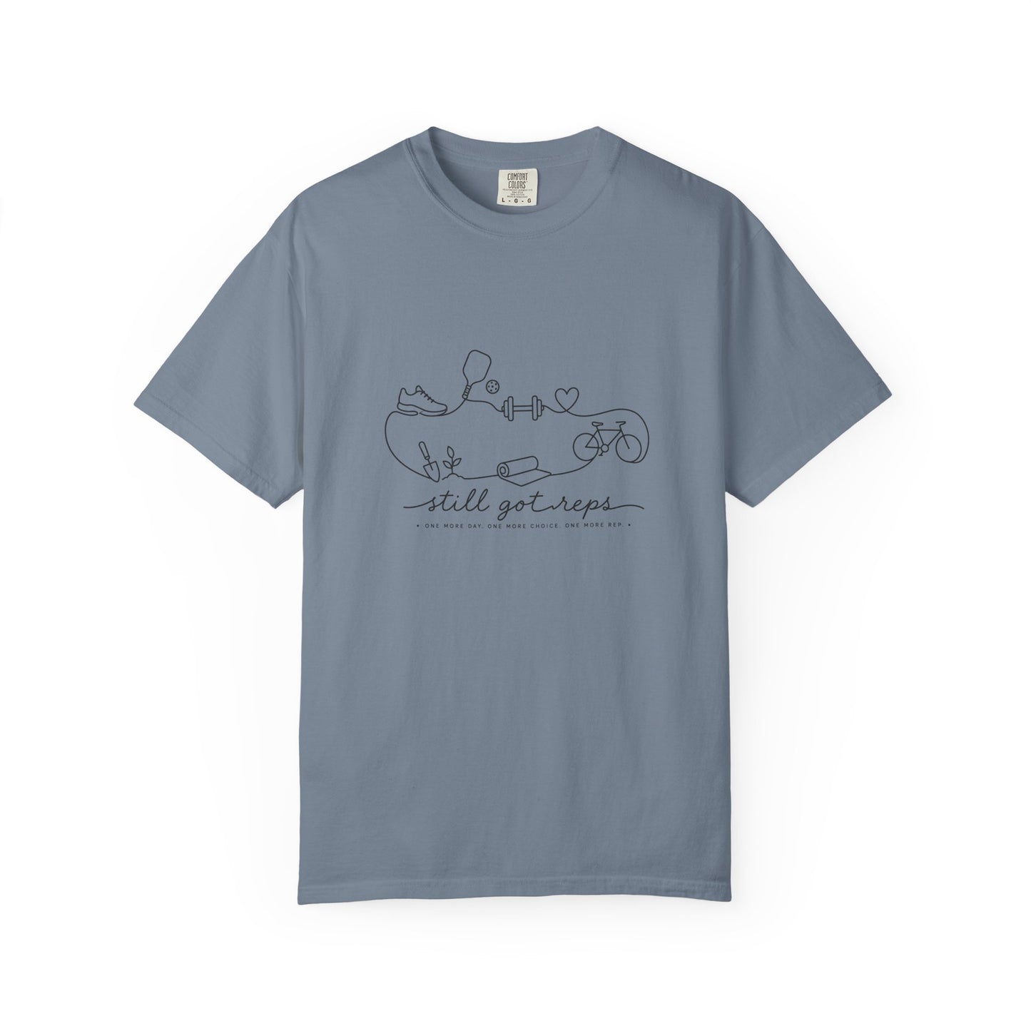 Adventure Series, Still Got Reps — Minimal Fitness Line Art T-Shirt