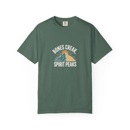 Bones Creak Spirit Peaks Mountain T-Shirt — Outdoor Adventure Graphic Tee