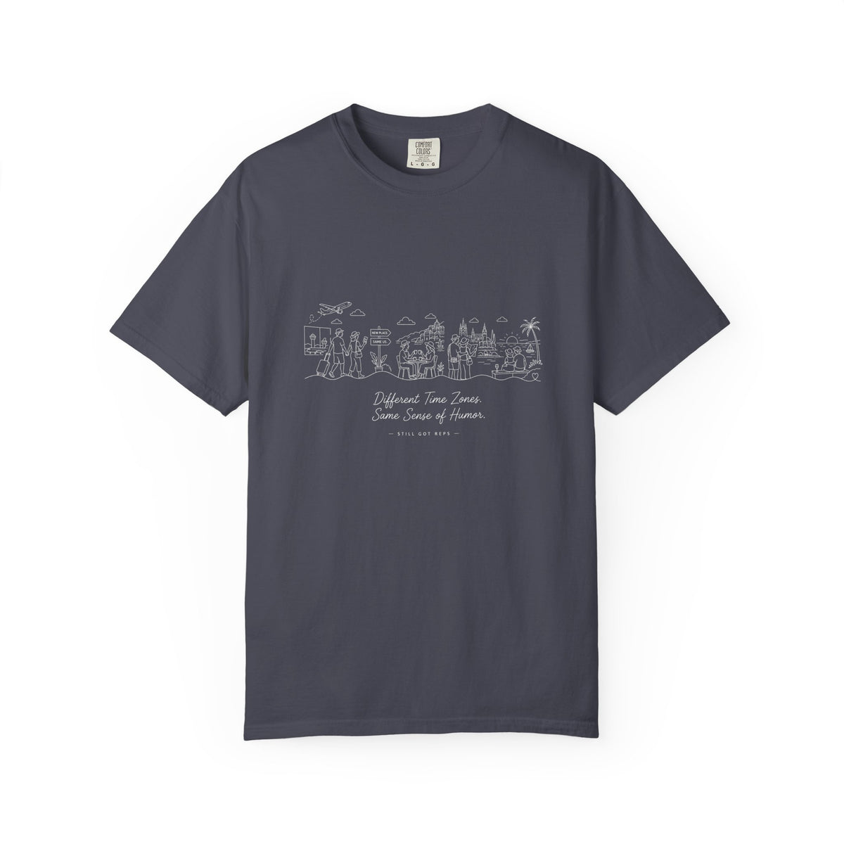 Overseas Vacation Sketch T-Shirt