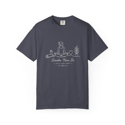 Adventure Series, Meditation Tee — "Breathe. Move. Be." Yoga & Mindfulness T‑Shirt