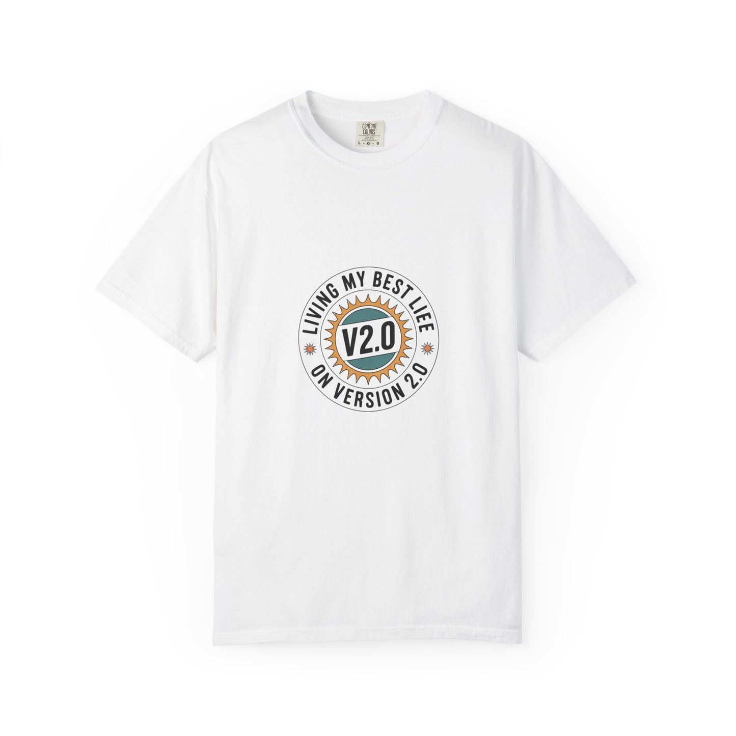 Living My Best Life V2.0 T-Shirt — Retro Badge Graphic Tee