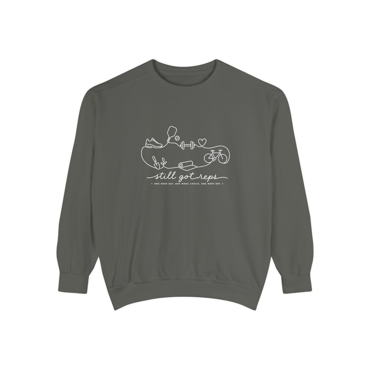 Athletic Longevity Pullover | One More Day One More Choice One More Rep Graphic Sweatshirt | Active Aging Top