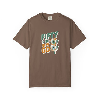 Fifty Is the New Go T-Shirt — 50th Birthday Traffic Light Graphic Tee