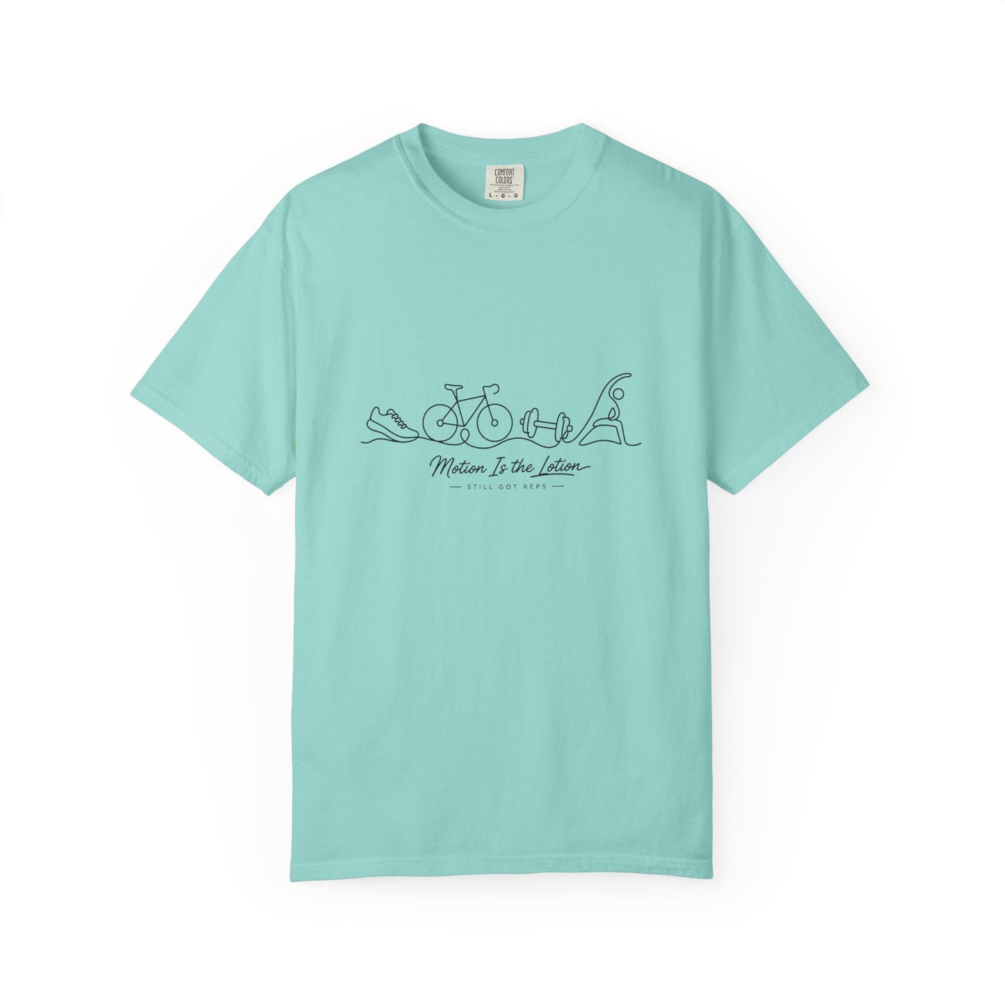 Adventure, Classic White Garment-Dyed T-Shirt for 'Motion Is the Lotion'