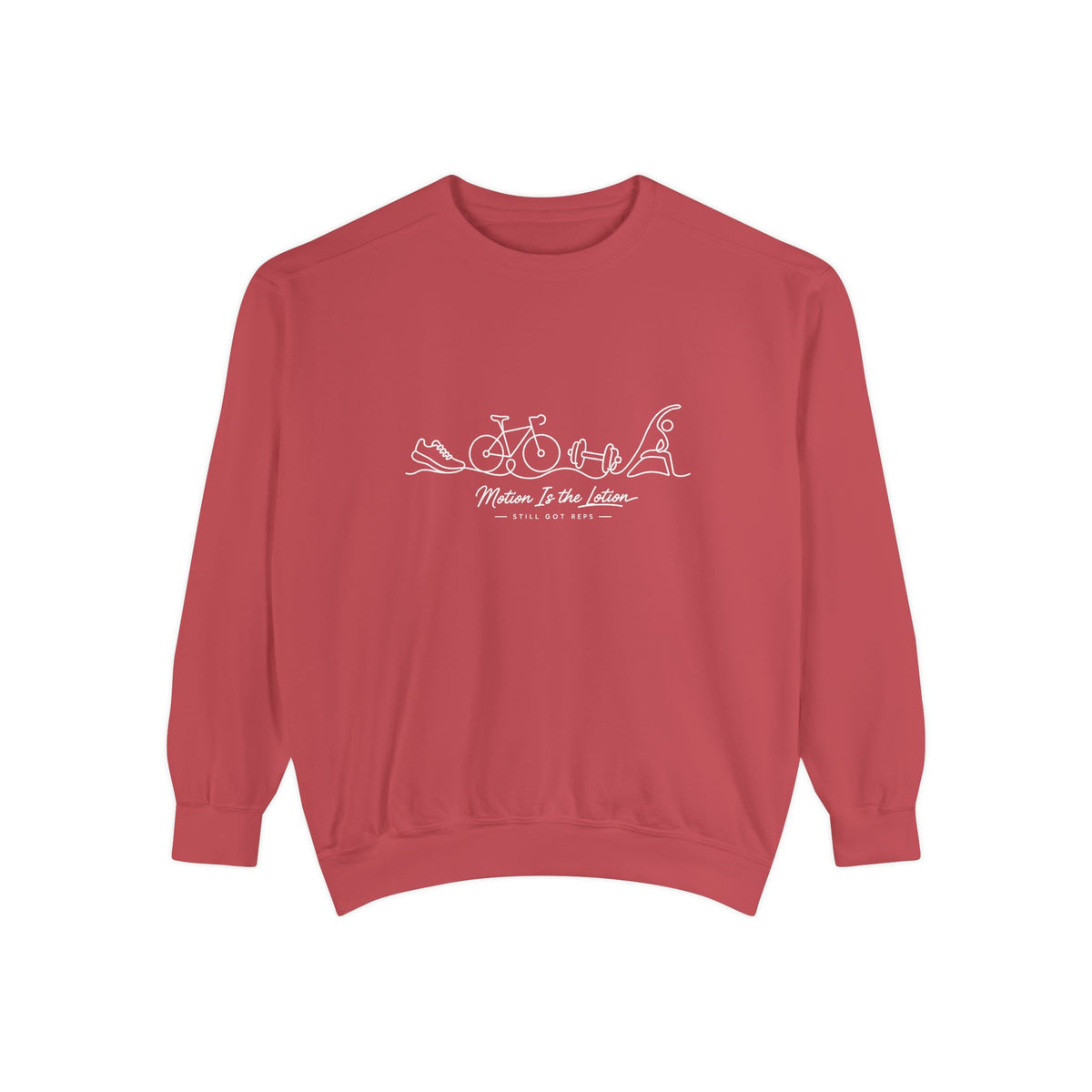 Lifestyle Wellness Pullover | Motion is the Lotion Graphic Sweatshirt | Daily Movement Top