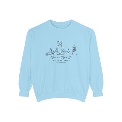 Mindful Living Pullover | Breathe Move Be Graphic Sweatshirt | Active Lifestyle Top