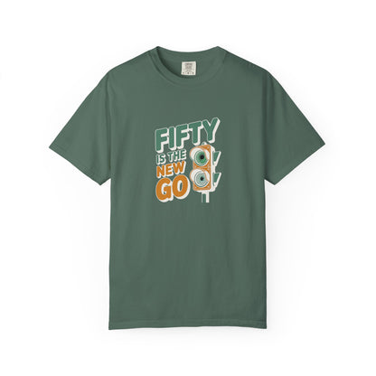 Fifty Is the New Go T-Shirt — 50th Birthday Traffic Light Graphic Tee