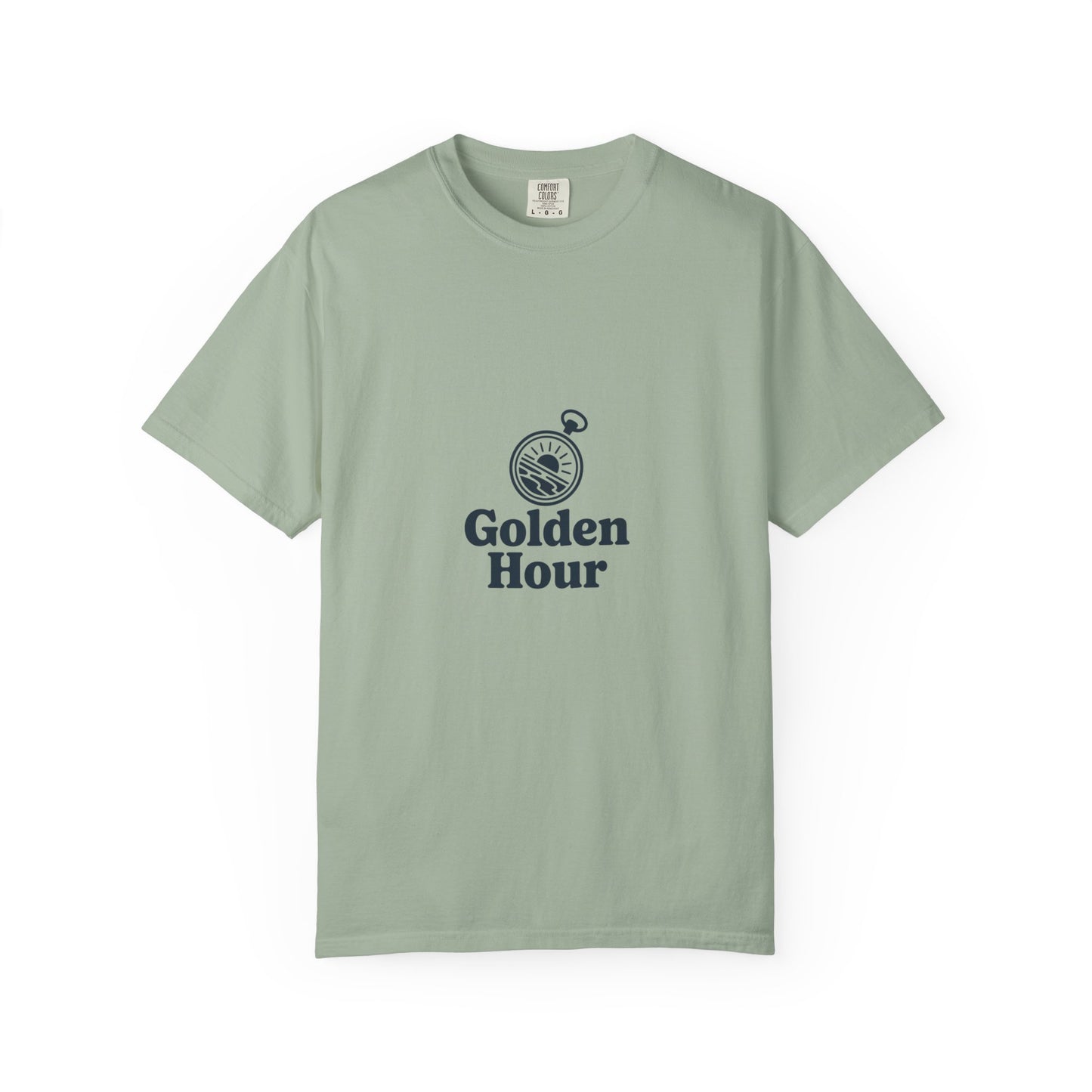 Golden Hour Pocket Tee — Minimal Vintage Pocket Watch Graphic T-Shirt