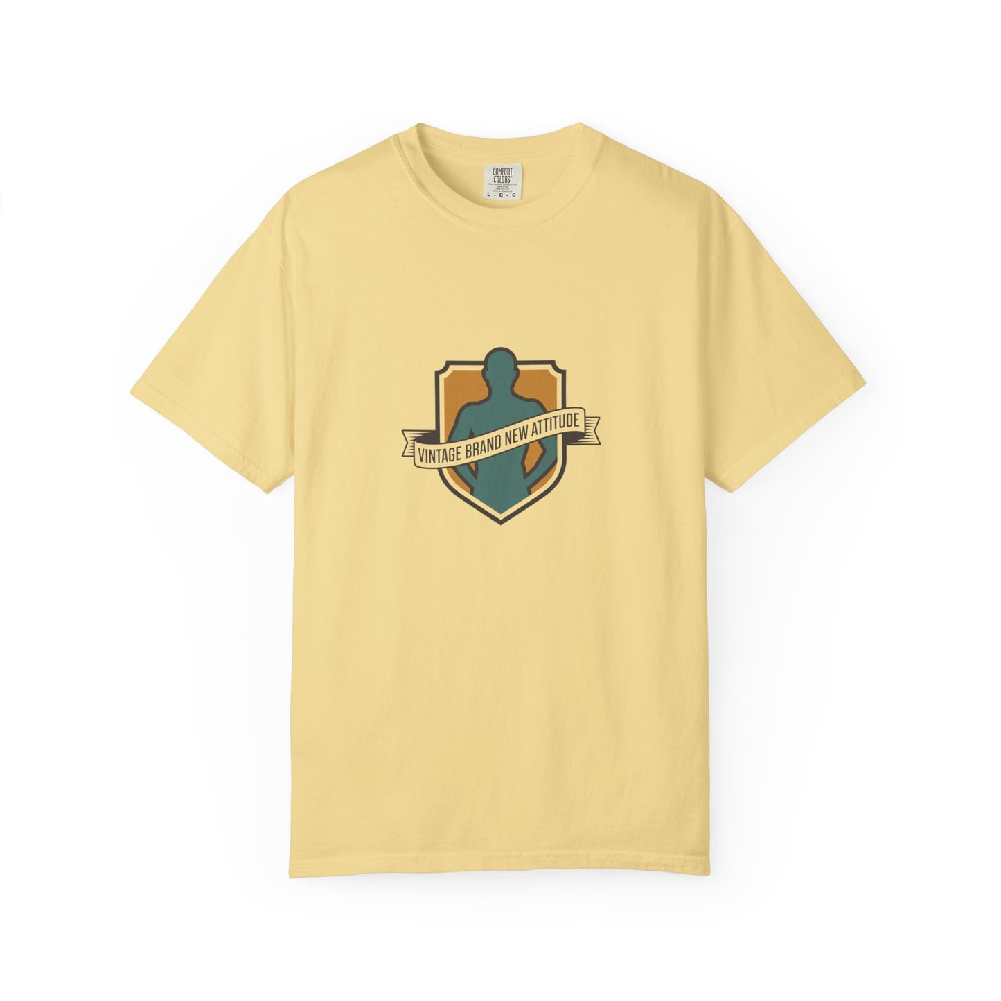 Vintage Guardian Crest T-Shirt — "Vintage Brand New Attitude" Graphic Tee