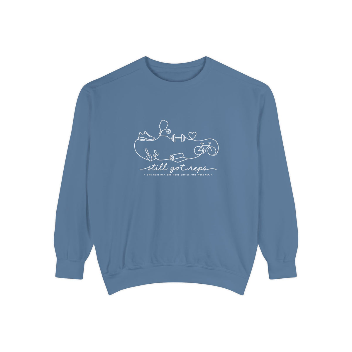 Athletic Longevity Pullover | One More Day One More Choice One More Rep Graphic Sweatshirt | Active Aging Top