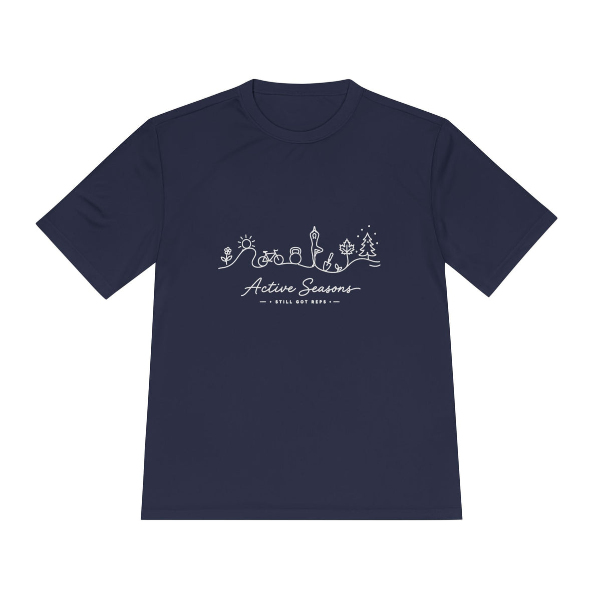 Active Seasons Line Art Dry Fit T-Shirt