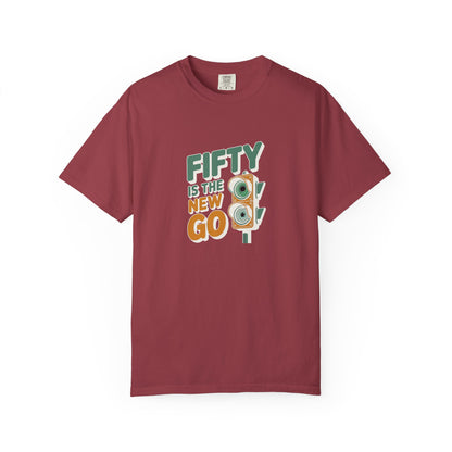 Fifty Is the New Go T-Shirt — 50th Birthday Traffic Light Graphic Tee