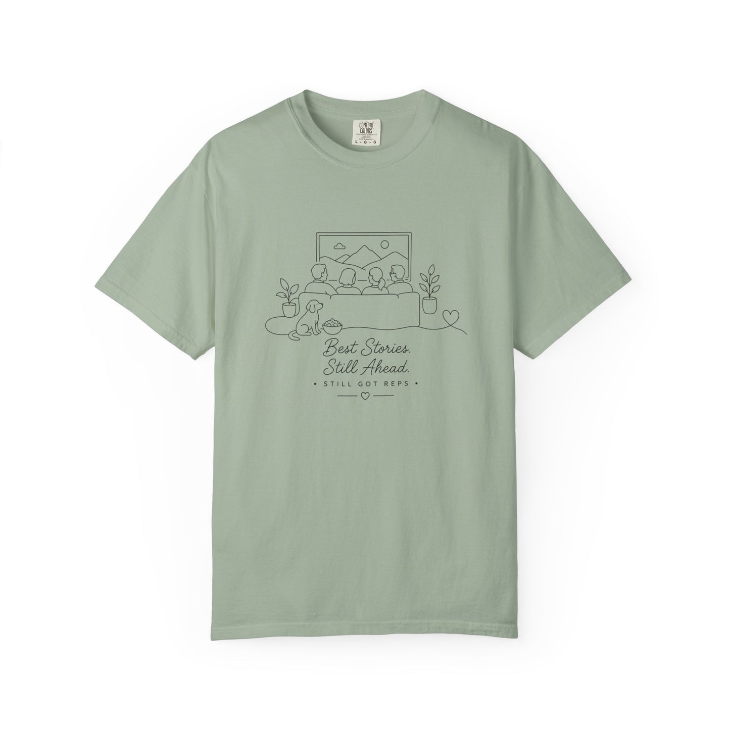 Adventure Series, T-Shirt — 'Best Season Starts Ahead' Minimal Line Art Landscape Tee