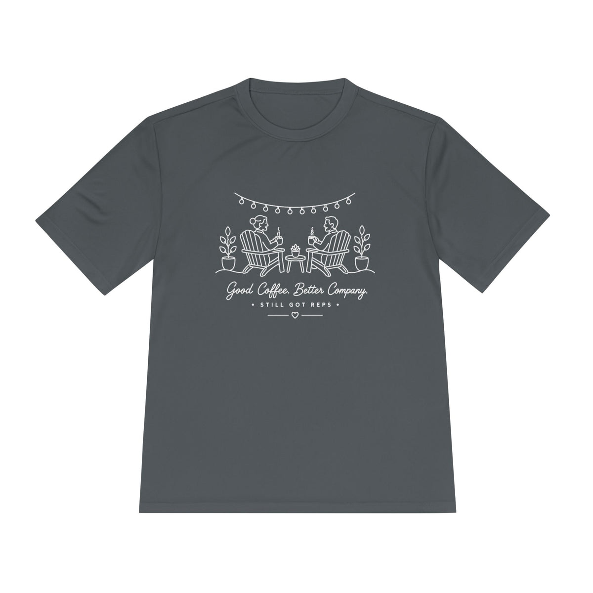 Good Coffee Great Company Line Art Dry Fit T-Shirt
