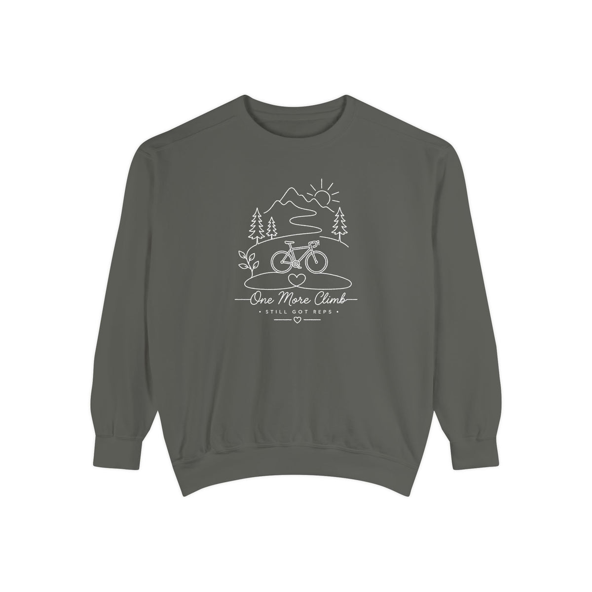 Inspirational Heritage Pullover | One More Climb Graphic Sweatshirt | Active Lifestyle Top