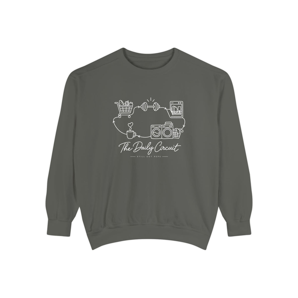 Lifestyle Wellness Pullover | The Daily Circuit Graphic Sweatshirt | Daily Habit Top