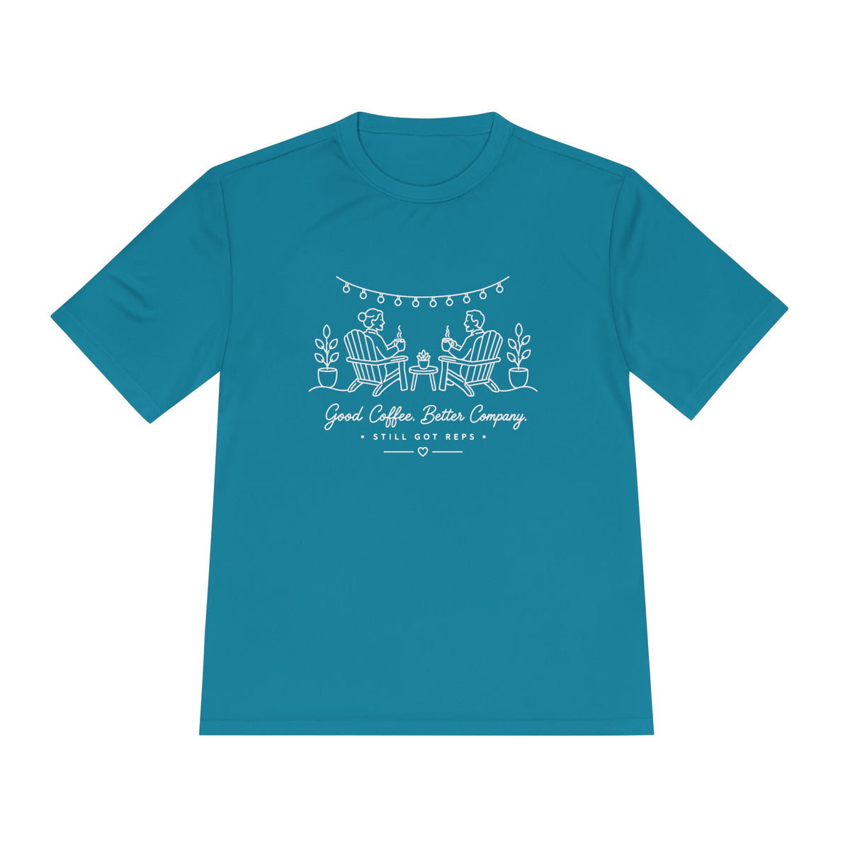 Good Coffee Great Company Line Art Dry Fit T-Shirt