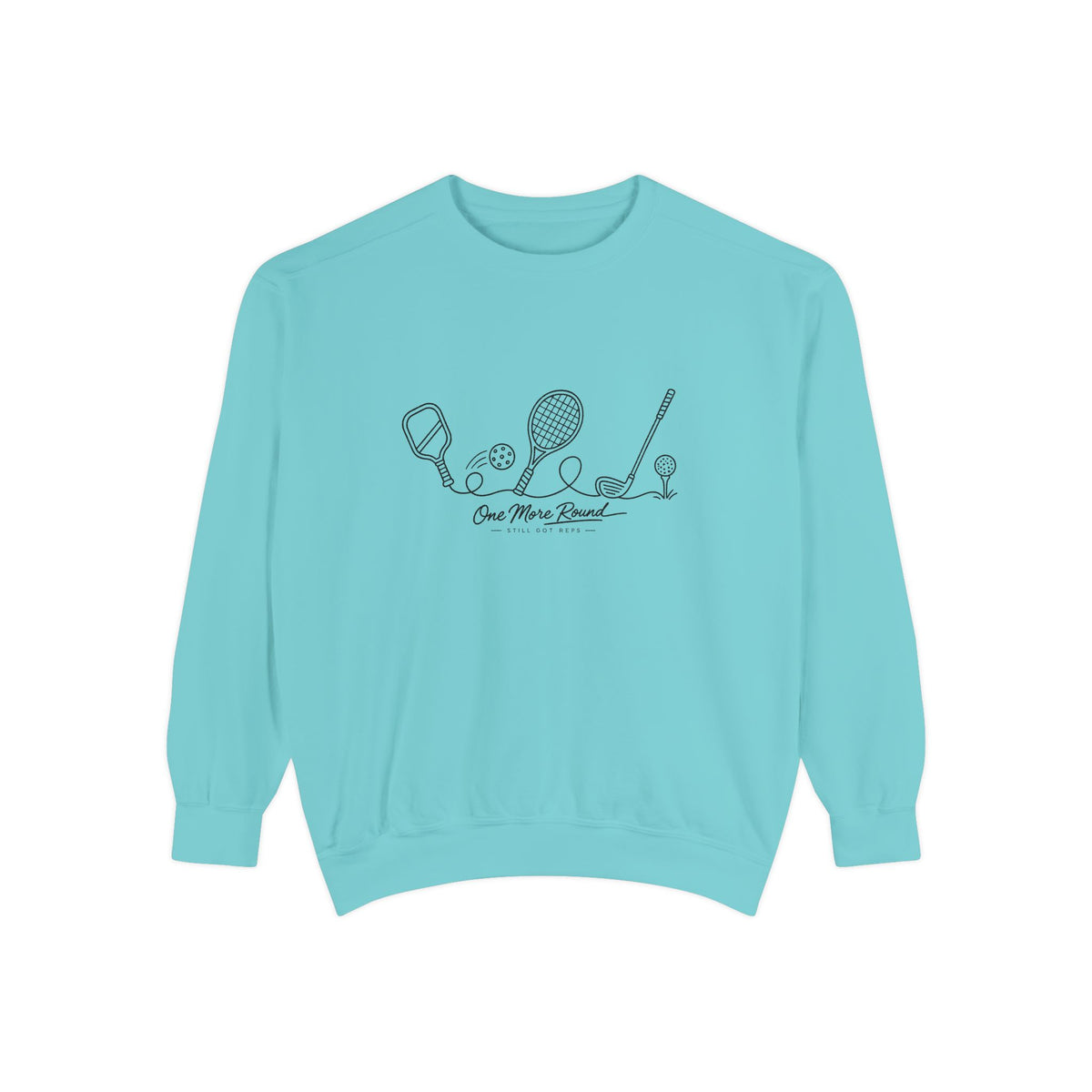 Athletic Longevity Pullover | One More Round Graphic Sweatshirt | Active Aging Top