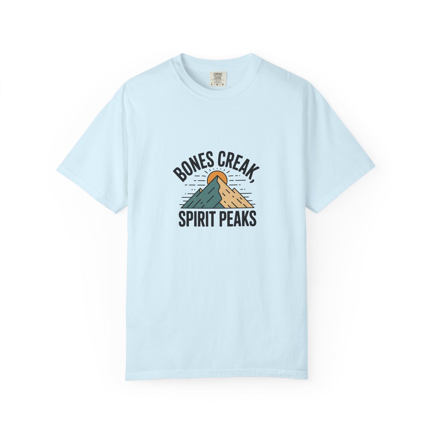 Bones Creak Spirit Peaks Mountain T-Shirt — Outdoor Adventure Graphic Tee
