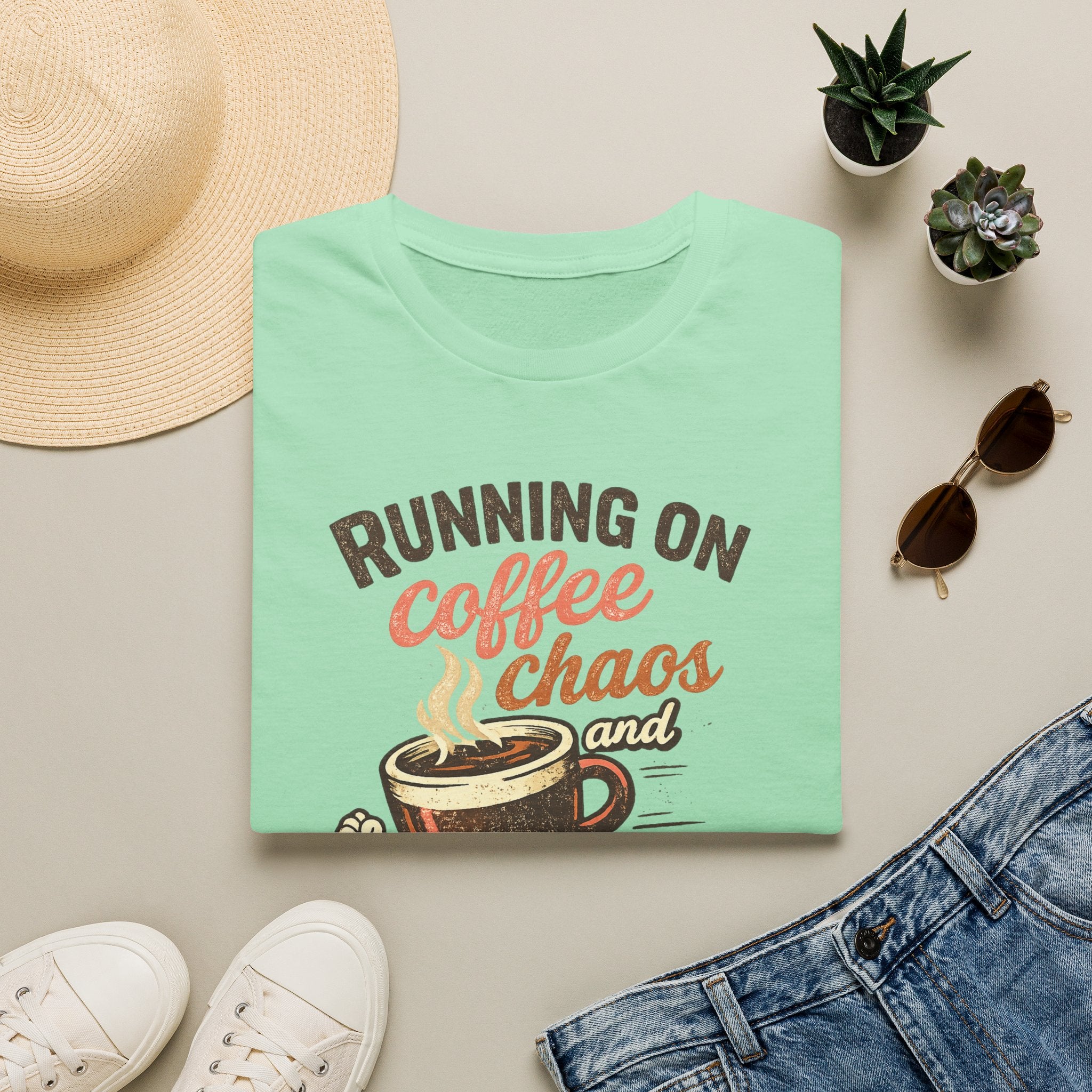 Running on Coffee, Chaos & Cardio T-Shirt