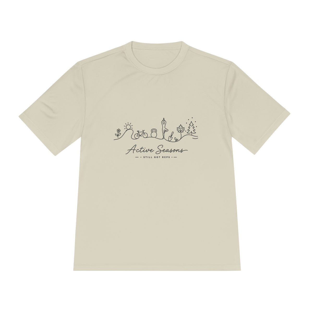 Active Seasons Line Art Dry Fit T-Shirt