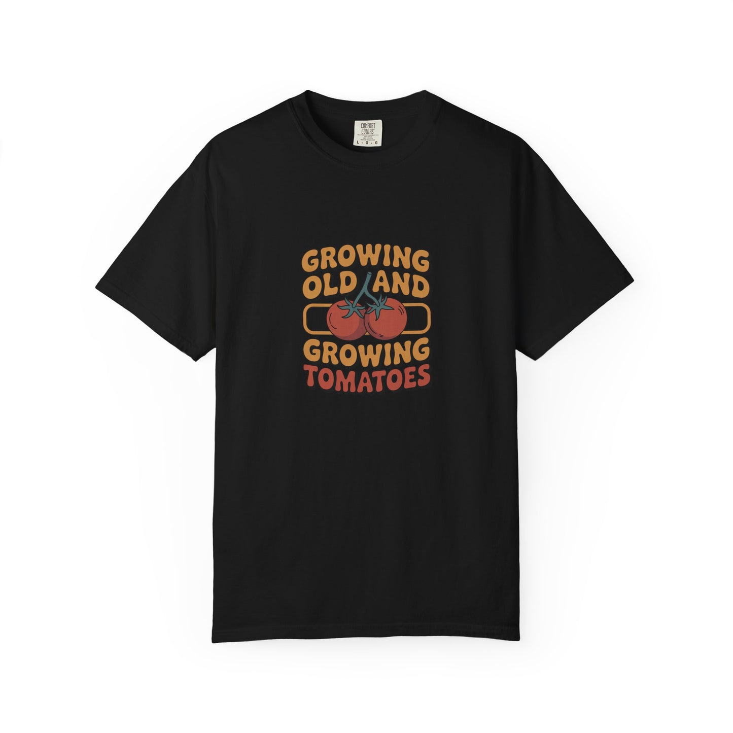Growing Old and Growing Tomatoes T-Shirt — Vintage Gardeners Tee