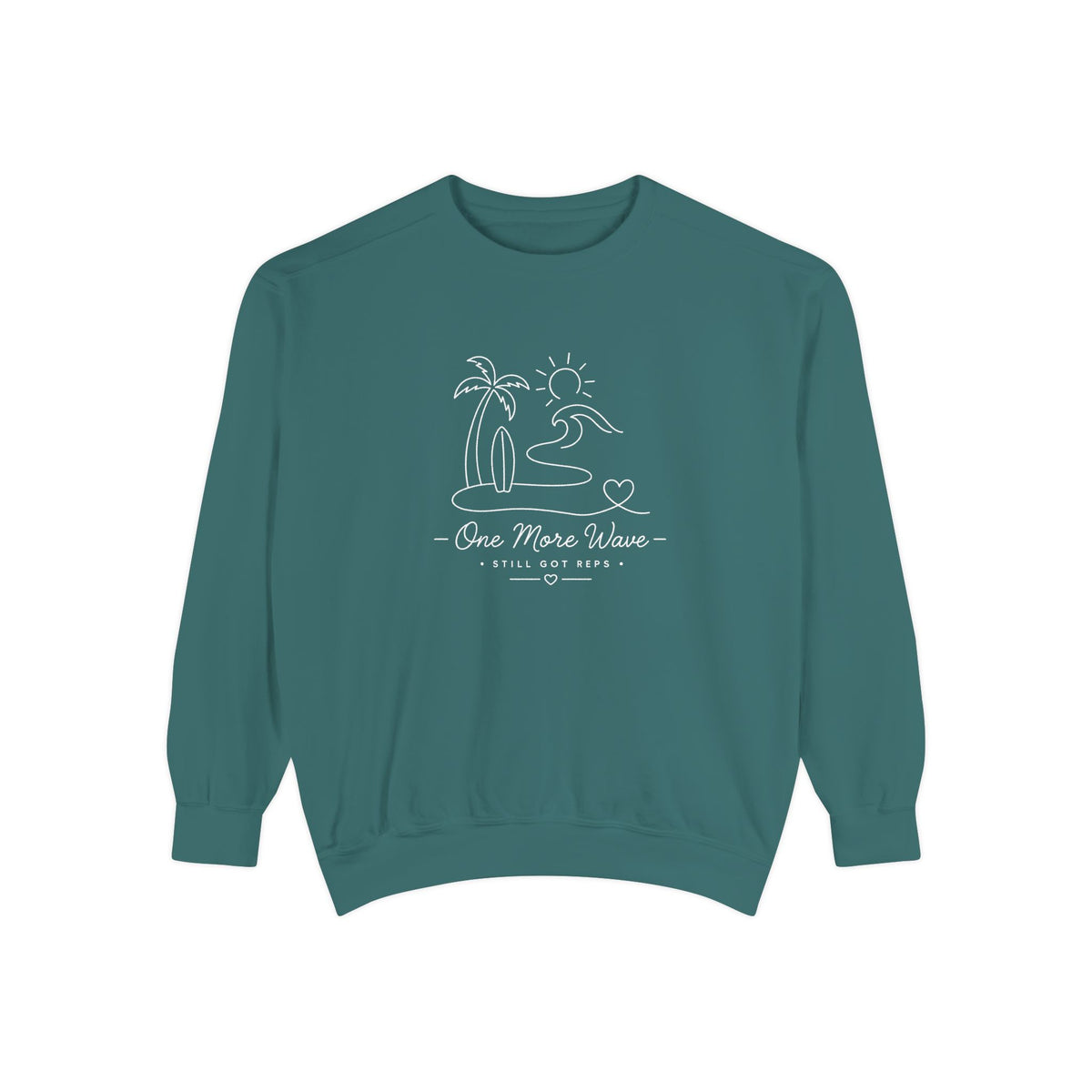 Inspirational Heritage Pullover | One More Wave Graphic Sweatshirt | Active Lifestyle Top
