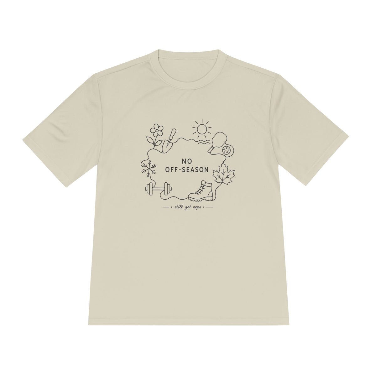 No Off Days Line Art Dry Fit T-Shirt