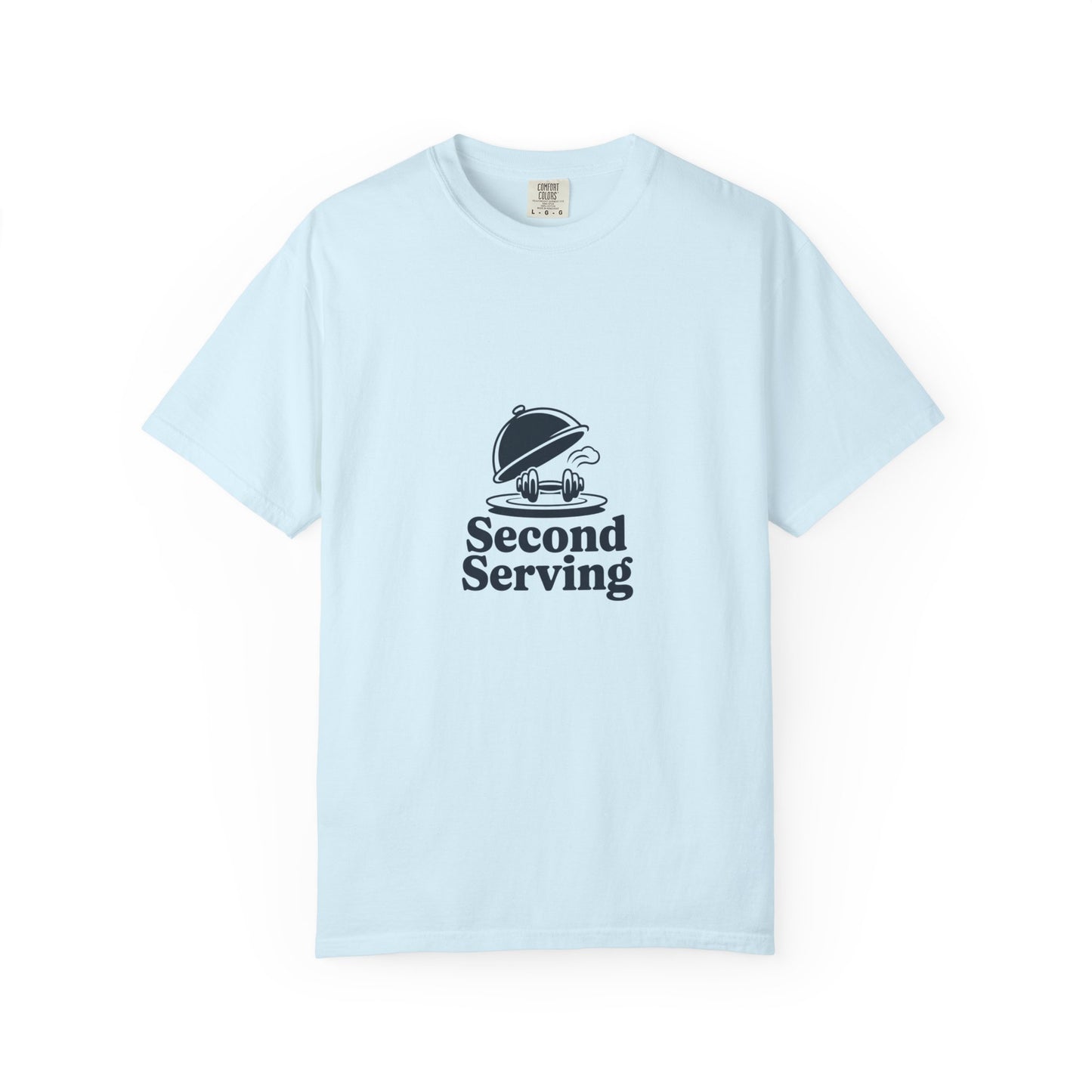 Second Serving T-Shirt — Funny Foodie Tee with Cloche Graphic