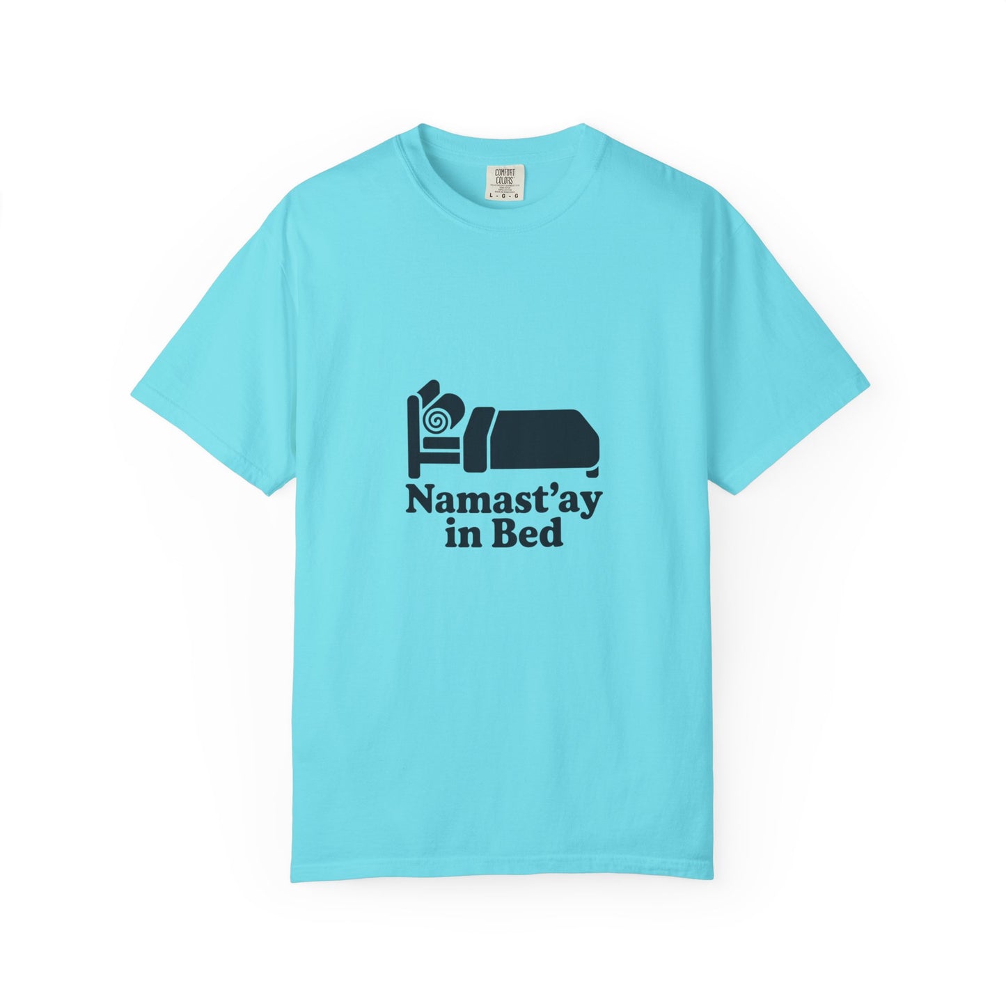 Namast'ay in Bed T-Shirt — Funny Yoga Sleep Tee