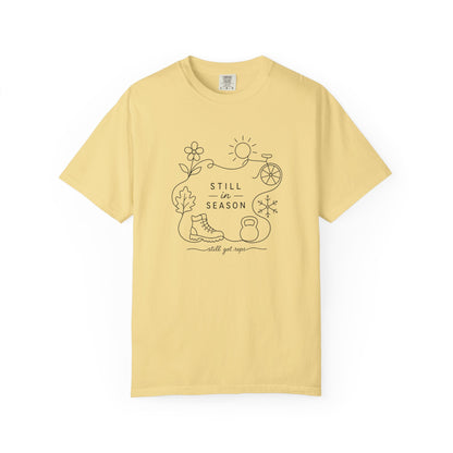 Adventure Series: Still in Season T-Shirt — Minimal Line Art Nature Graphic Tee