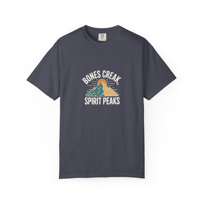 Bones Creak Spirit Peaks Mountain T-Shirt — Outdoor Adventure Graphic Tee