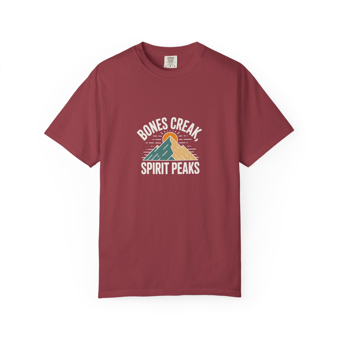 Bones Creak Spirit Peaks Mountain T-Shirt — Outdoor Adventure Graphic Tee