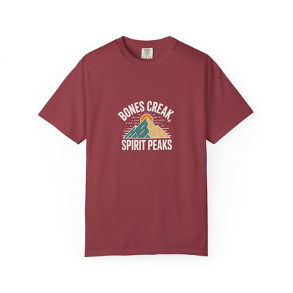Bones Creak Spirit Peaks Mountain T-Shirt — Outdoor Adventure Graphic Tee